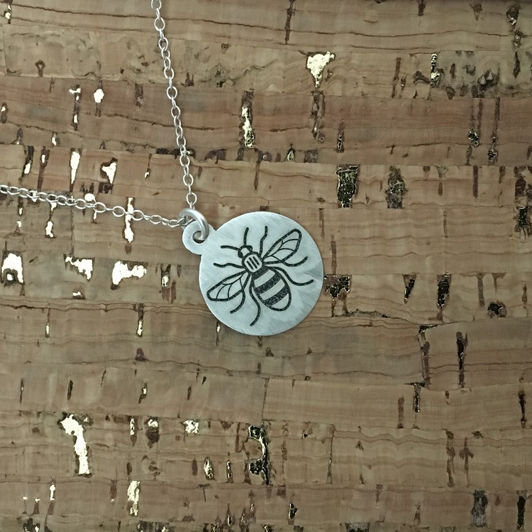 Bumble Bee pendant sterling silver