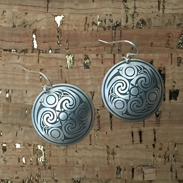 Tribal Design Earrings Pendant