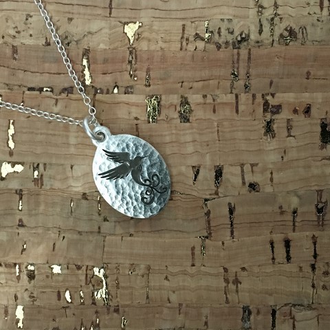 Humingbird Silver pendant & chain